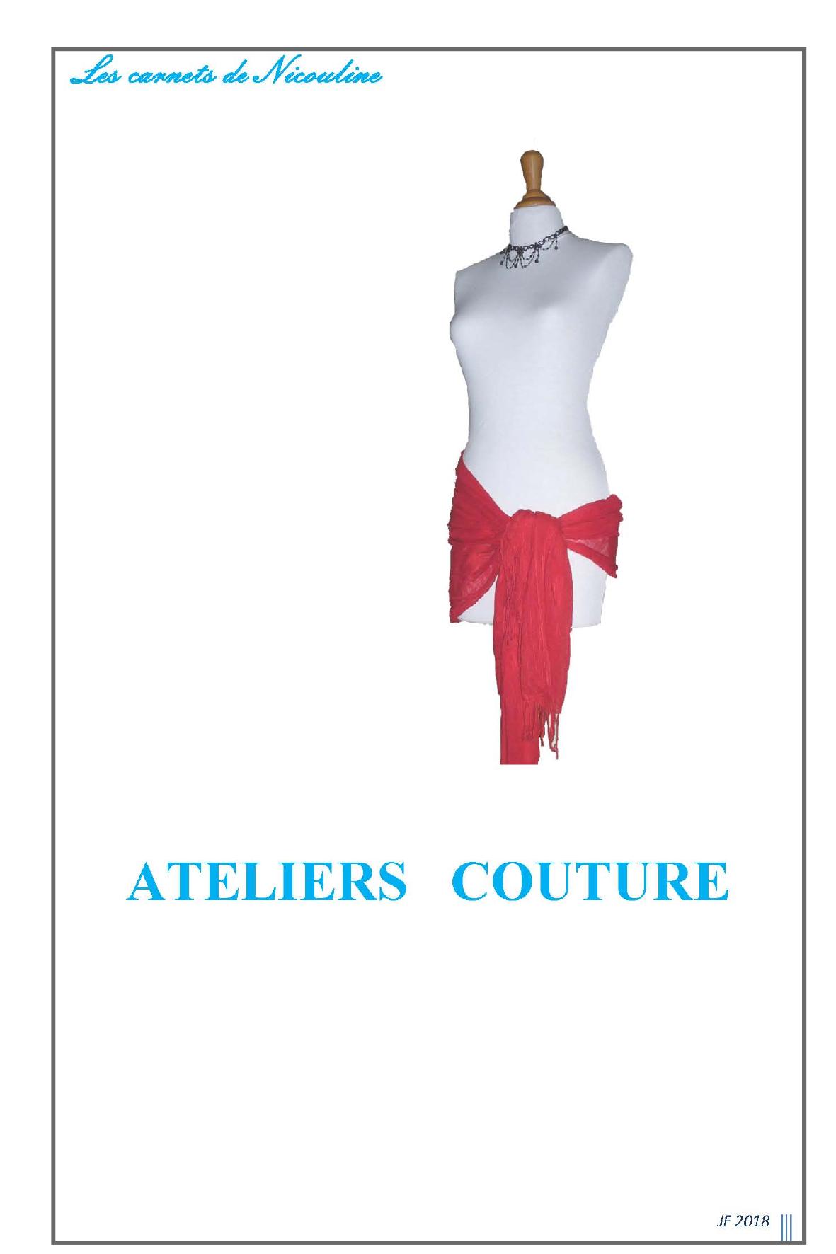 Page De Garde Couture Les Ateliers de Nicouline – Des créations, le plaisir des échanges